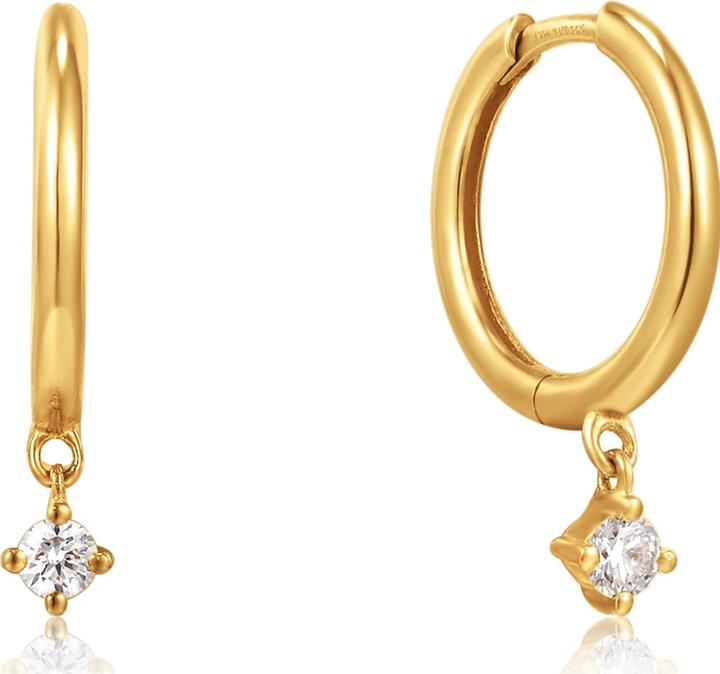Image du produit Ania Haie Boucles d'oreilles Huggie drop en or 14 carats (Or jaune 585)