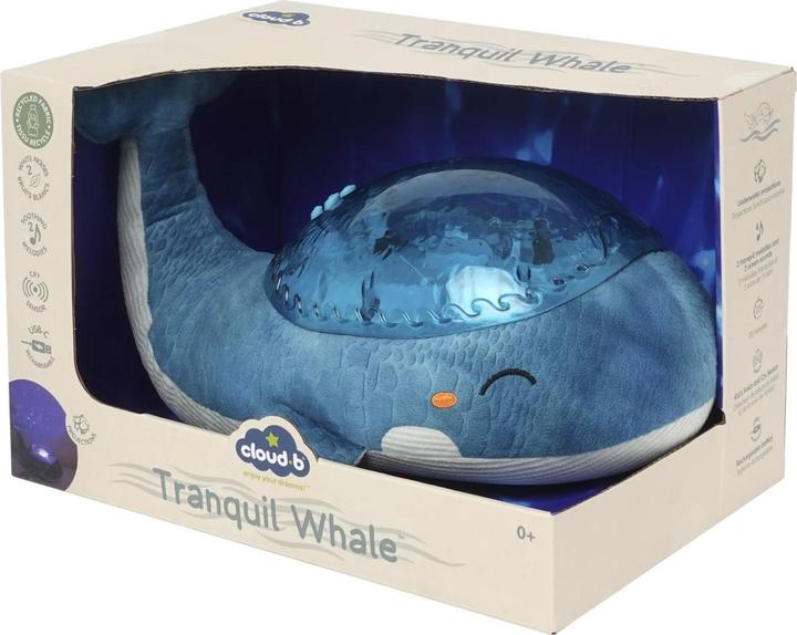 Actual product image Cloud B Cloudbox Tranquil Whale - Nachtlicht Blau (Wiederaufladbar)