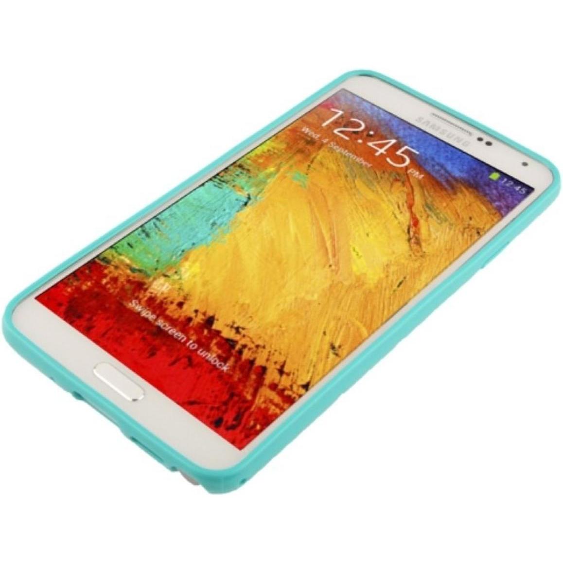 Thumbnail - König Design Schutzhülle TPU Case für Handy Samsung Galaxy Note 3 N9000 Türkis (Samsung Galaxy Note 3), Smartphone Hülle...