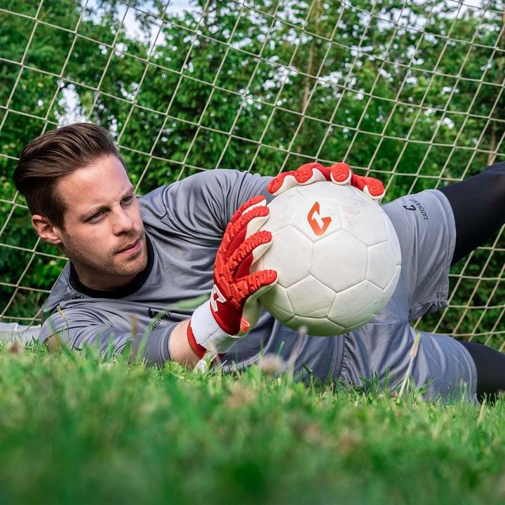 Produktbild Catch & Keep Fussballhandschuhe Fly Red Soul Gr. 7 Rot Torwart Keeper Goalie Handschuhe (7)