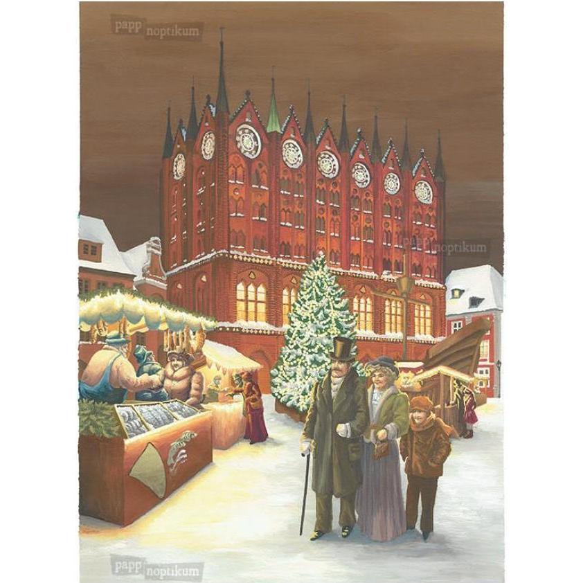 Pappnoptikum 1076 - Hanseweihnacht - Stralsund (Adventskalender)