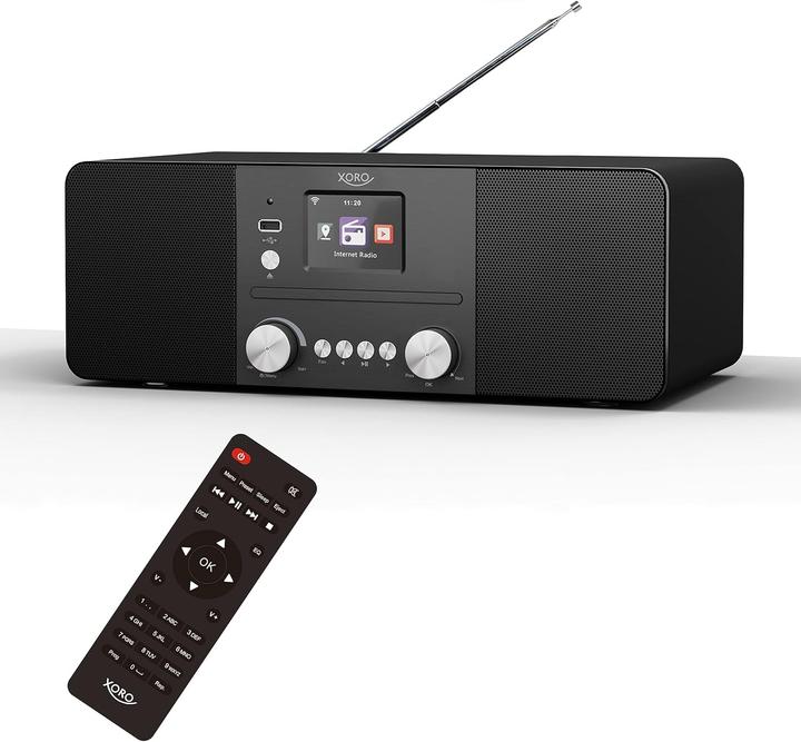 Actual product image Xoro HMT 620 All-in-One stereo internet radio black (DAB, DAB+, FM, Web radio, Bluetooth, Wi-Fi)