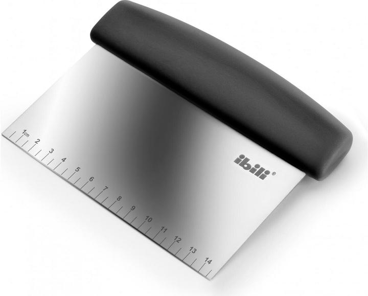 Ibili Teigschnieder schwarz-Griff Ecoprof 16 x 12,5 cm Ideal zum schneiden vom Teig