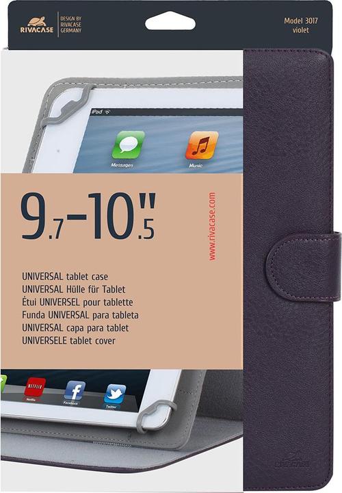 Actual product image Rivacase 3017 violet tablet case 10.1 (Galaxy Note 10.1, Acer Iconia Tab 10.1, Asus Transformer Pad, Lenovo IdeaTab 10.1)