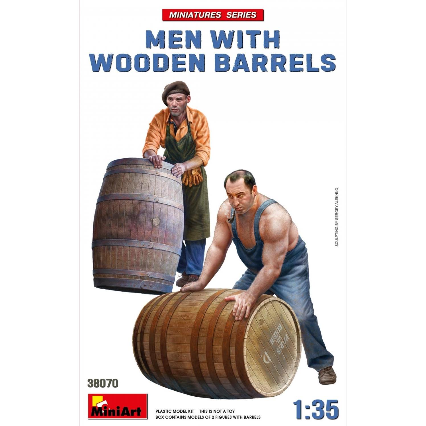 Other 1:35 Fig.-Set Männer mit Holzfässern (2)