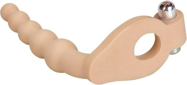 Actual product image Lovetoy Anal Stimulator The Ultra Soft Bead 6.5 with Vibration Flesh
