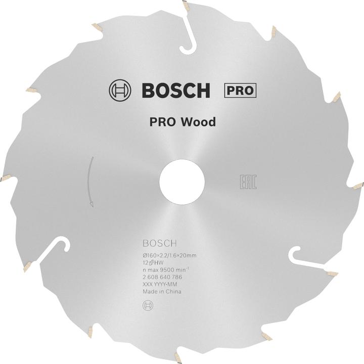 Actual product image Bosch Professional Zubehör PRO Wood circular saw blade, 160 x 2.2 x 20 mm