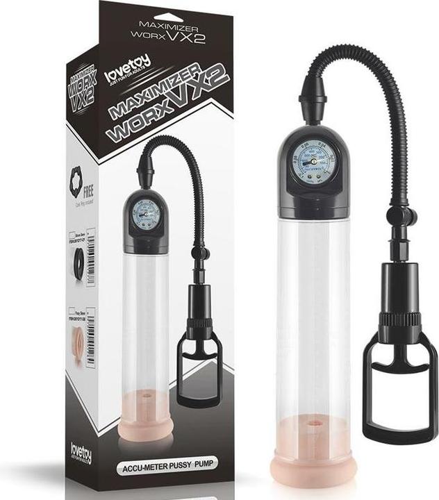 Image du produit Lovetoy Maximizer Worx VX2 Accu-Meter Pro Pump avec Pussy Sleeve