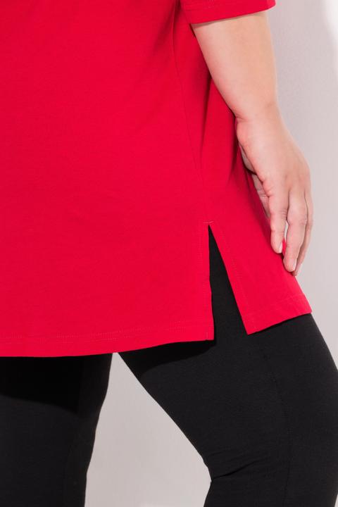 Produktbild Ulla Popken Longshirt, A-Linie, V-Ausschnitt, 3/4-Arm (60)