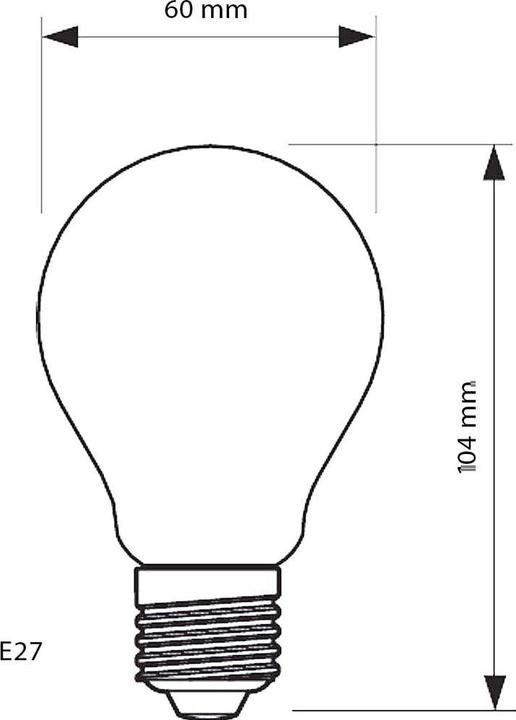 Productafbeelding Philips Professional Lamp CorePro LEDBulb ND 7-60W E27 WW A60 CL G (E27, 806 lm, 1 x)