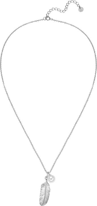 Immagine prodotto Glanzstücke München Collana da donna con piume in argento - 35040 (Argento, 40 - 45 cm)