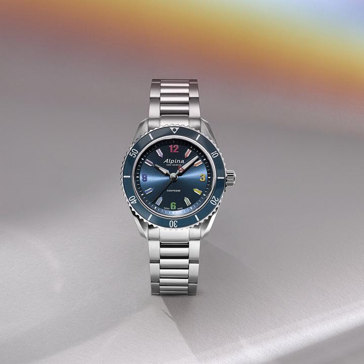 Image du produit Alpina Watch Alpine Comtesse Quartz Rainbow Édition limitée (Horloge analogique, 37 mm)