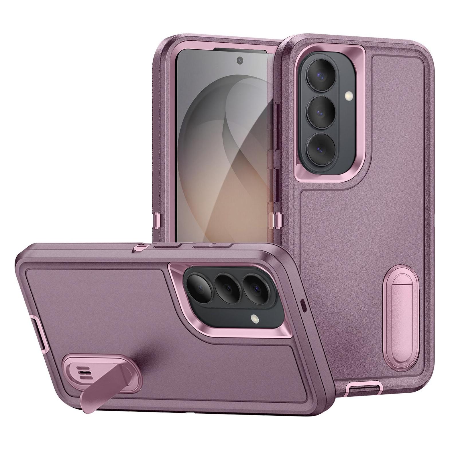 Avizar Verstärkte Hülle Galaxy S26 Plus Stand, Smartphone Hülle, Rosa