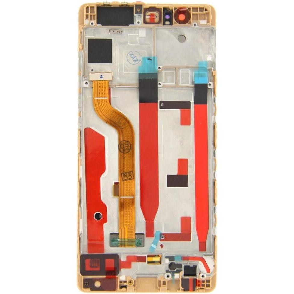 Thumbnail - OEM Display-Einheit + Rahmen für Huawei P9 gold (Display, Huawei P9), Mobilgerät Ersatzteile, Gold