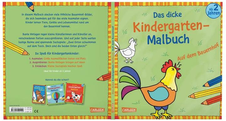 Produktbild Das dicke Kindergarten-Malbuch