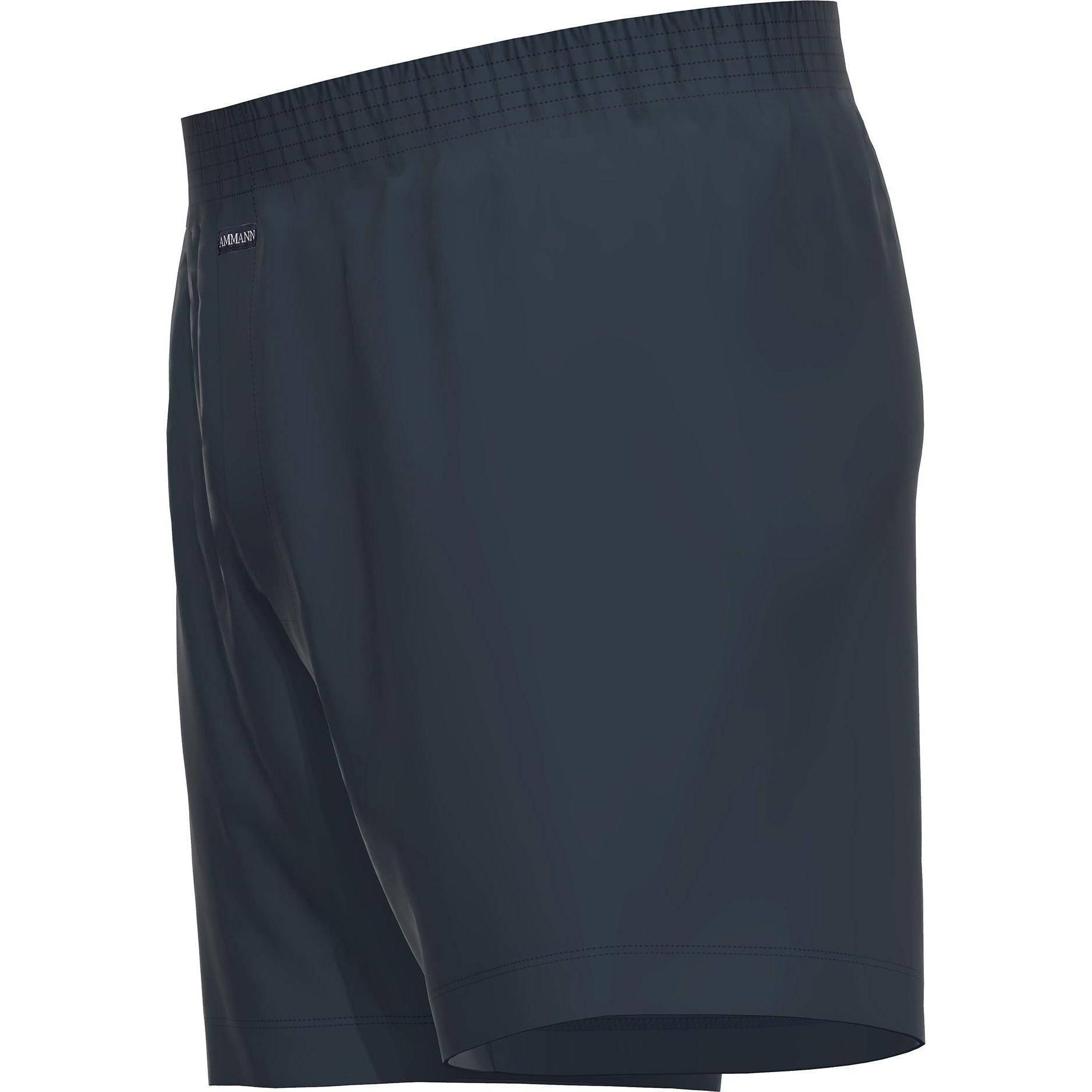 Thumbnail - Ammann, Herren, Unterhosen, Boxershort Casual Bequem sitzend Basic Cotton Boxer Short, Blau, (L, Einzelpack)