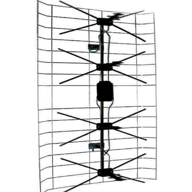 NoName Antenna per rete televisiva RTV (ANT0040) (DVB-T / -T2), Parabola + Antenna, Bianco