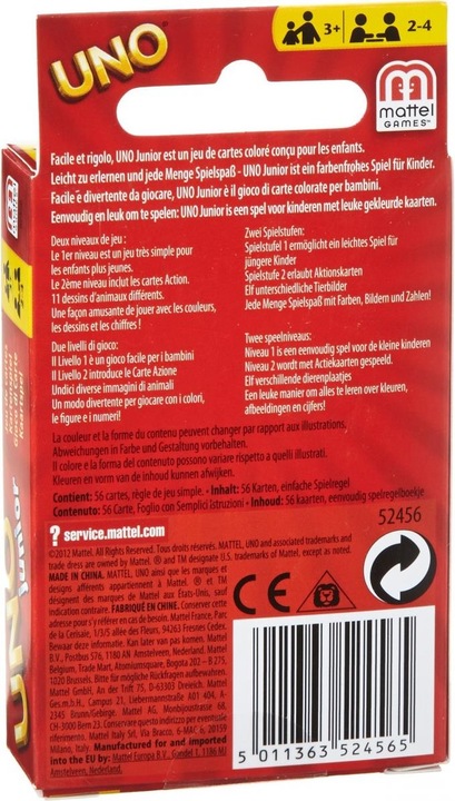 Produktbild Mattel Games UNO Junior (Deutsch, Französisch, Italienisch)