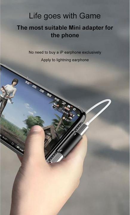 Actual product image PhoneLook Baseus adaptateur audio converter L46 double Lightning 2x (iPhone) (Transmitter & Receiver)