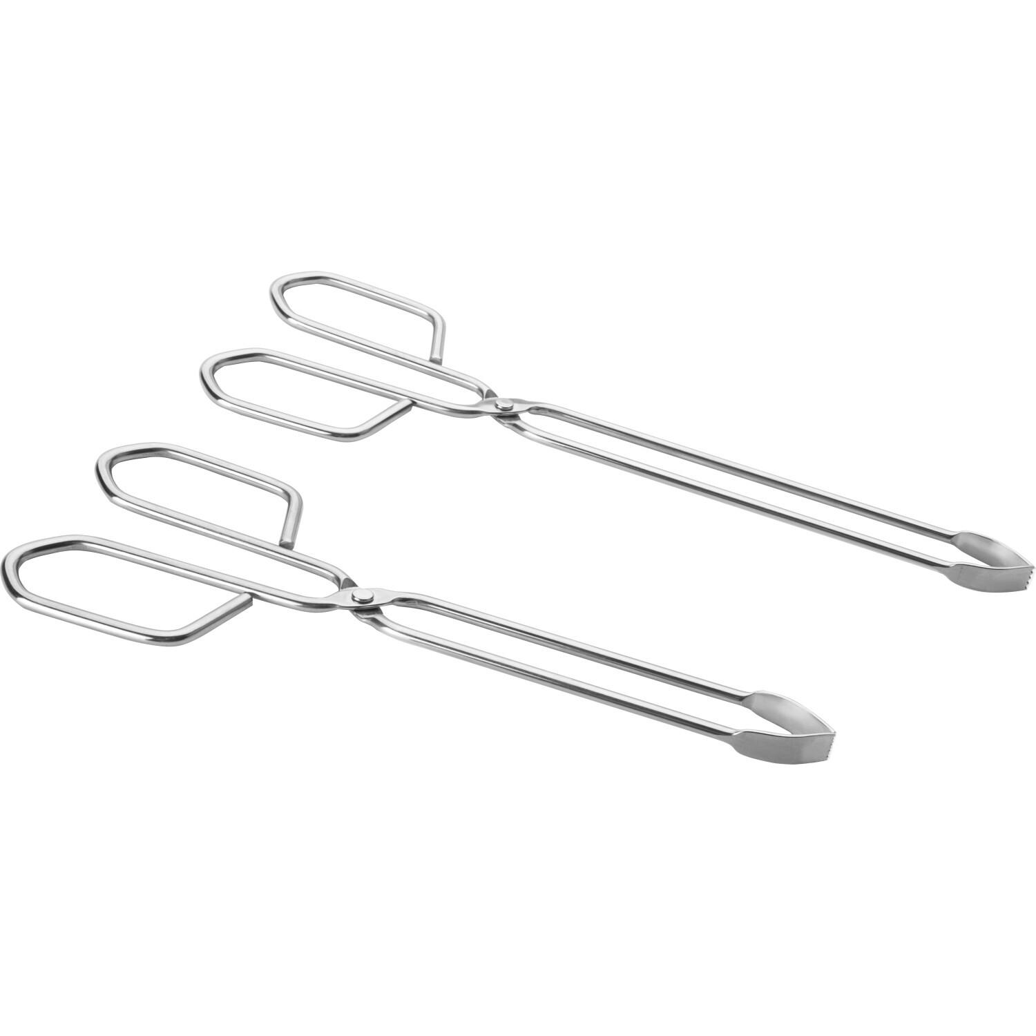 Ibili Servierzange schmal Edelstahl 25 cm Ideal zum Servieren von Lebensmitteln (Servierzange) (49410319)