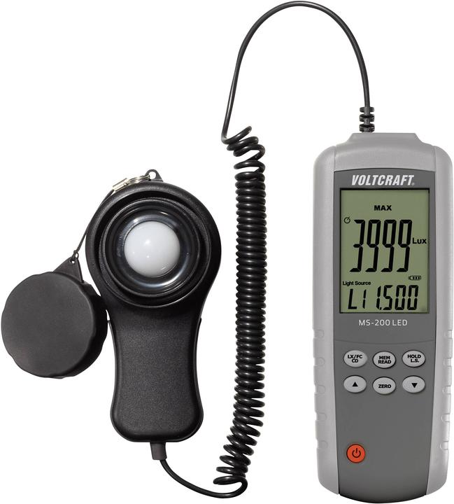 Produktbild Voltcraft Lampentester MS-200LED bis 400 (Luxmeter)