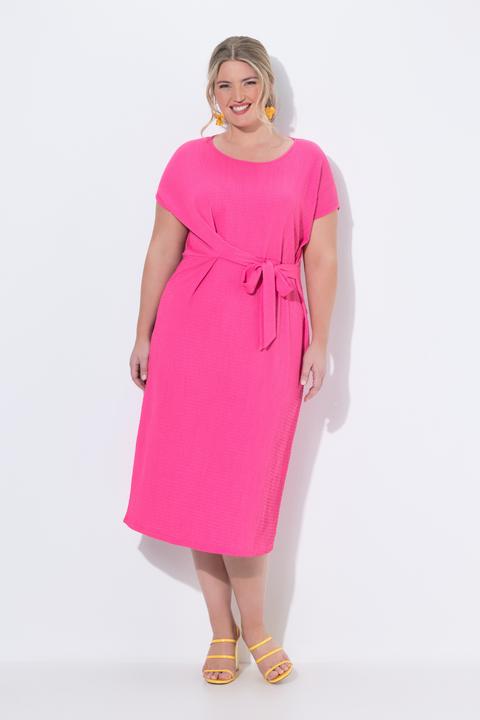 Produktbild Miamoda Jerseykleid, Midilänge, Drapierung mit Bindeband (46)