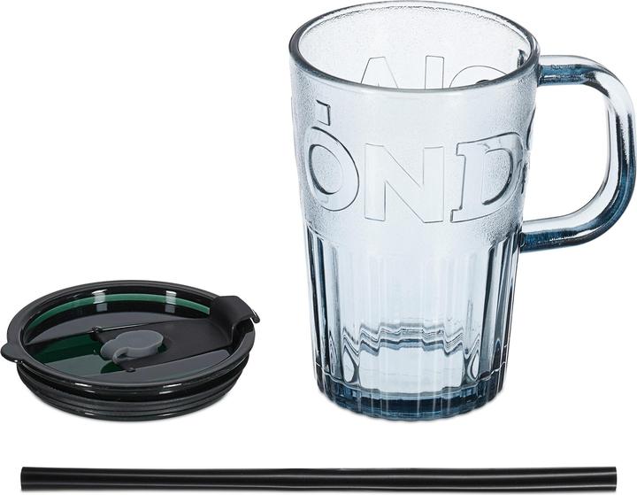 Productafbeelding Relaxdays 4x glazen beker (0.45 l, 4 x)