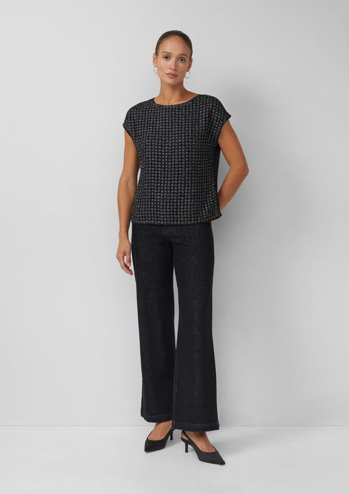 Immagine prodotto s.Oliver Bluse Fabricmix-Bluse mit U-Boot-Ausschnitt und Glitzergarn (32)