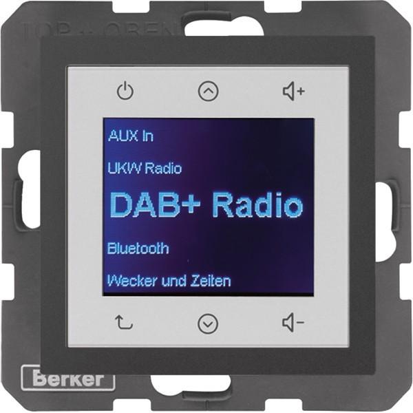 Berker BERK Radio Touch (DAB+, UKW), Radio, Grau
