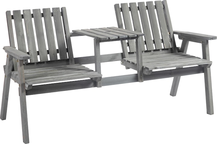 Image du produit Outsunny Banc de jardin avec table