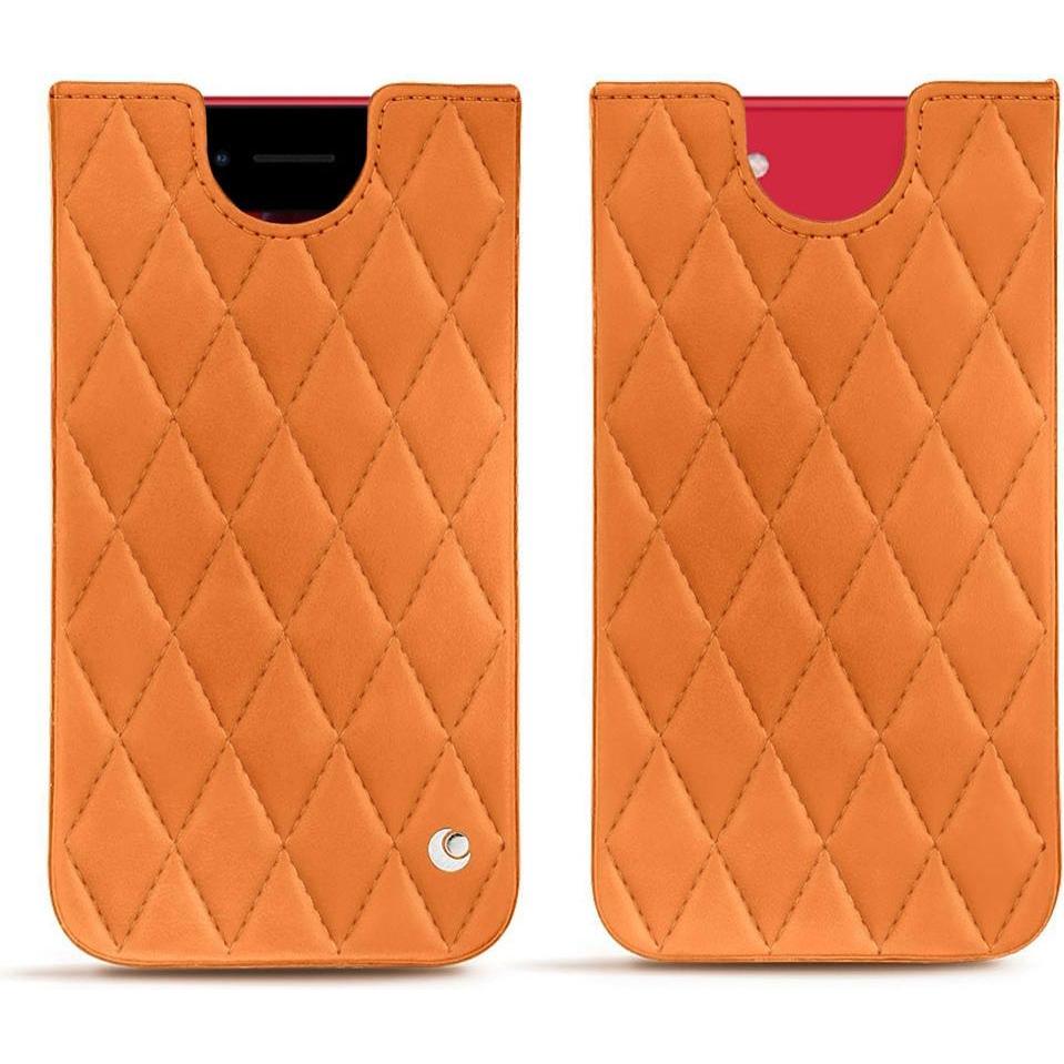 Thumbnail - Noreve Lederschutzhülle (Apple iPhone SE (2nd Gen), Apple iPhone SE (3rd Gen)), Smartphone Hülle, Orange