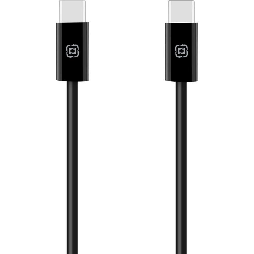 Obal:Me LongRun USB-C/USB-C kabel 60W 2m Black (2 m, 60 W), Cavo USB
