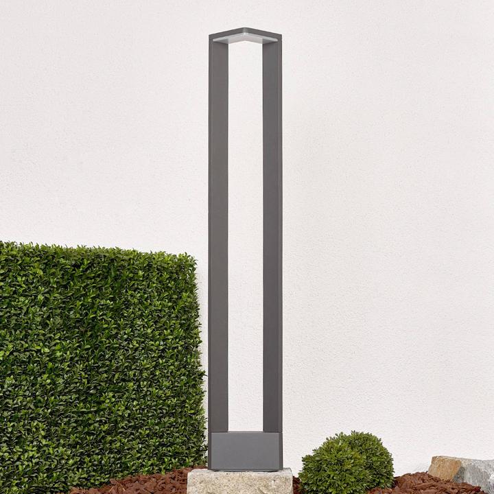 Actual product image Lucande Jeny outdoor garden light Graphite/White (650 lm, IP54)