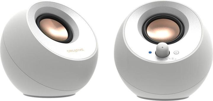 Immagine prodotto Creative Pebble V3 Minimalistische 2.0 USB-C-Lautsprecher mit Bluetooth Weiss