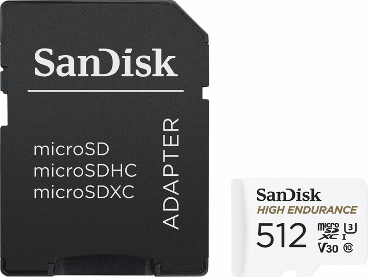 Productafbeelding SanDisk High Endurance (512 GB, microSDXC, U3, UHS-I)