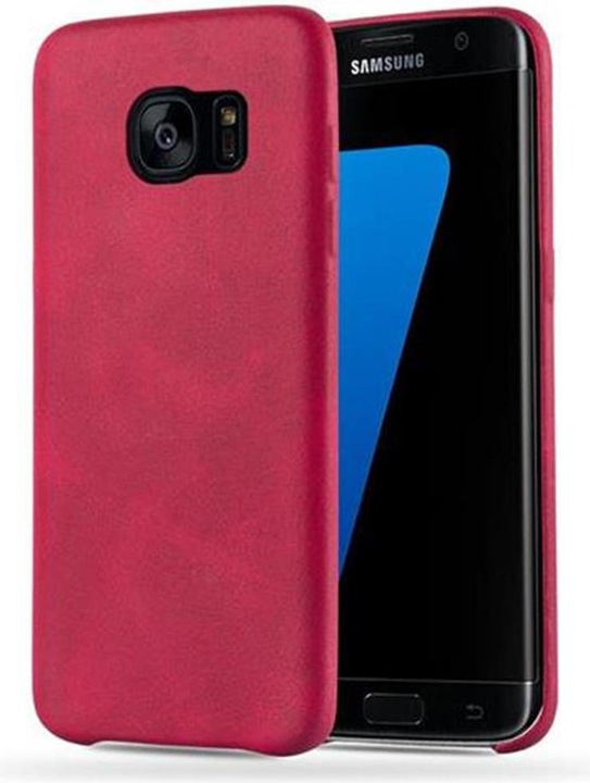 Actual product image Cadorabo Hard cover faux leather with texture (Samsung Galaxy S7 Edge)