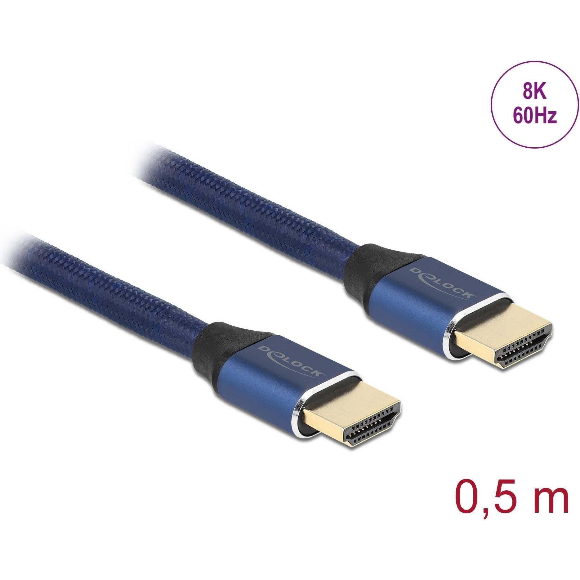 Thumbnail - Delock HDMI (Typ A) – HDMI (Typ A) (0.50 m, HDMI), Video Kabel