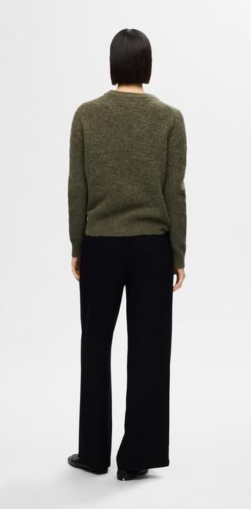 Actual product image Selected Knitted jumper with round neckline (XL)