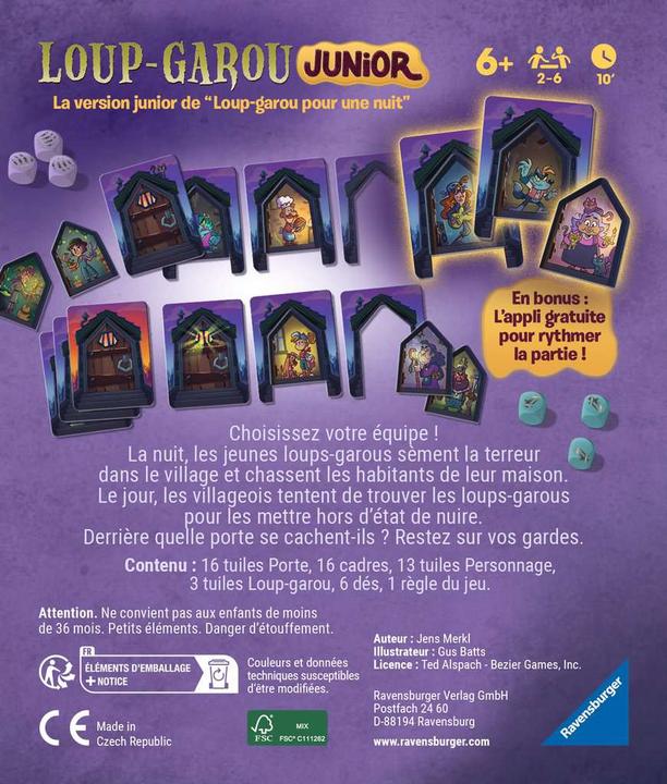 Produktbild Ravensburger Loup Garou Junior (Deutsch, Französisch)