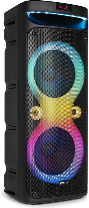 Fenton Partybox - Track610 portable speaker met Bluetooth - Karaoke set met microfoon (10 h, Akkubetrieb, Netzbetrieb)