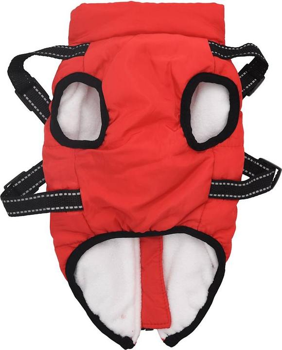 Actual product image vidaXL Dog coat harness Waterproof Reflective (28, Dog coat)