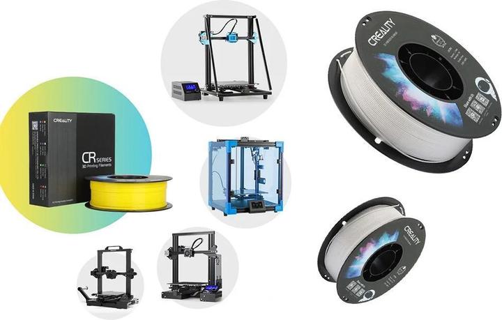 Image du produit Creality Filament TPU, blanc, 1.75 mm, 1 kg (TPU, 1.75 mm, 1000 g, Blanc)