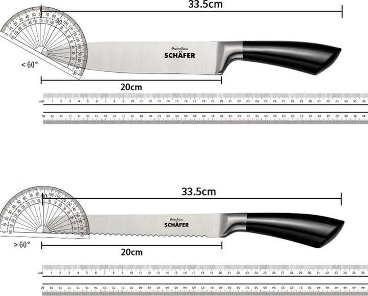 Produktbild Schäfer IT-Systems Messer Set Messerblock Kochmesser-Set Messerhalter Messerständer