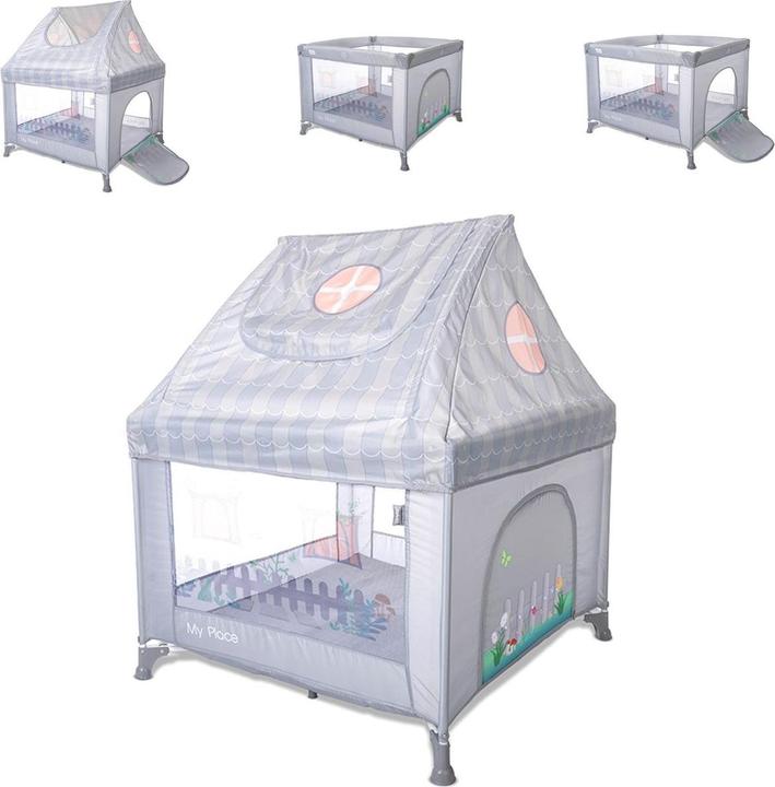 Lorelli My Place Collapsible Playpen with Roof (102 x 102 x 125 cm)