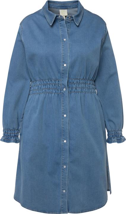 Produktbild Ulla Popken Long-Jeansjacke, tailliert, Hemdkragen (46, 48)