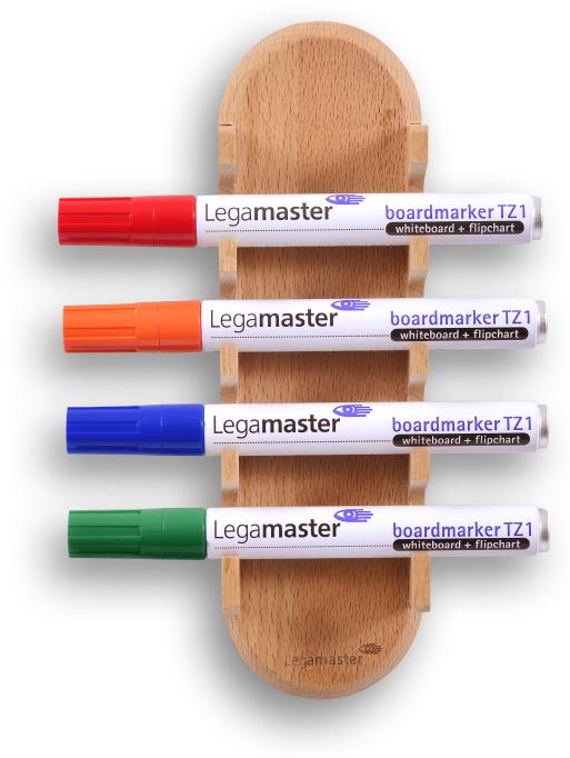 Actual product image Legamaster Pen Holder Wooden Glass Board, Light Brown