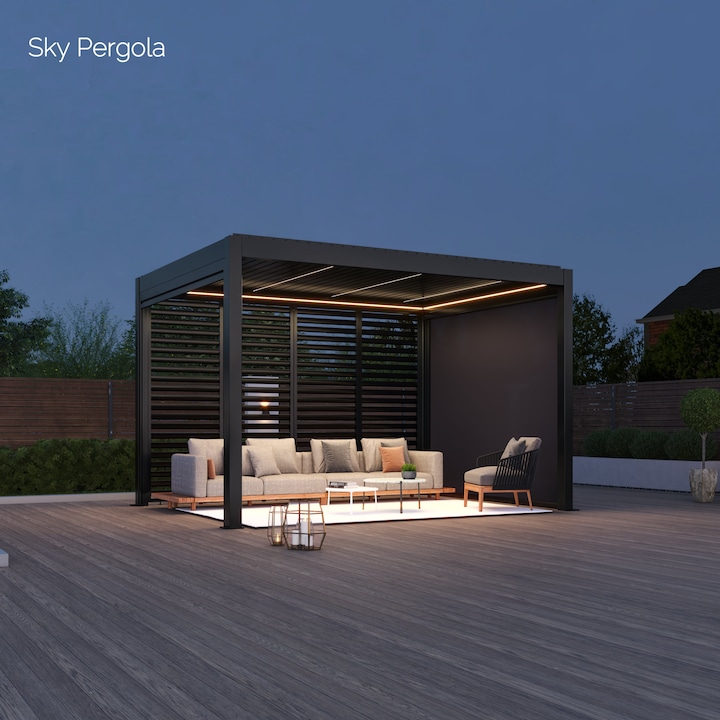 Immagine prodotto Spa Solutions Pergola in alluminio SkyMotion LED 3m x 4m (400 cm, 300 cm)