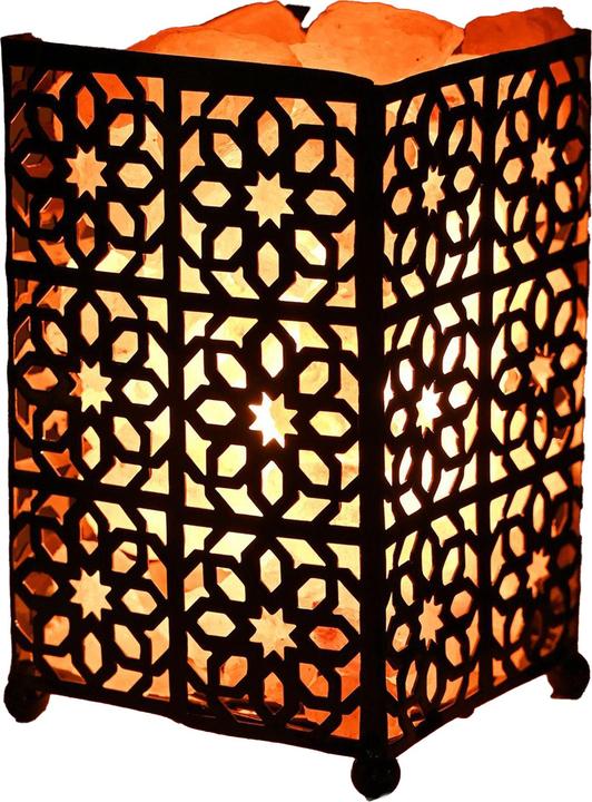 Actual product image Serenity Basket Himalayan Salt Table Lamp
