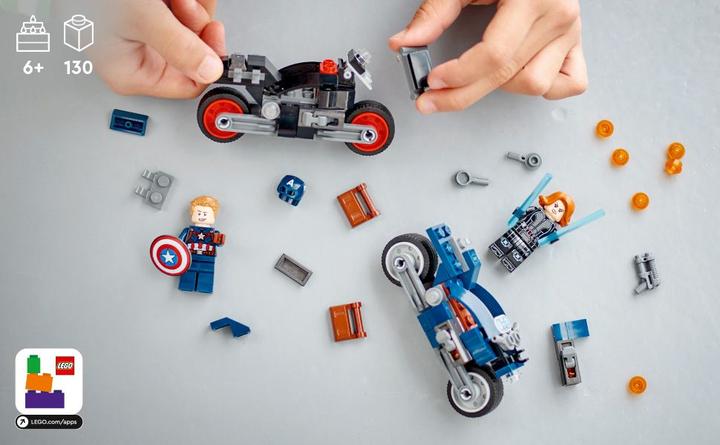 Produktbild LEGO Black Widows & Captain Americas Motorräder (76260, LEGO Marvel)