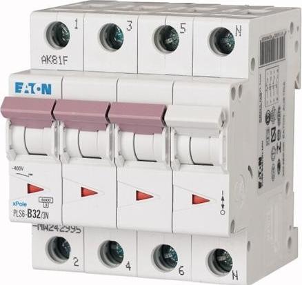 Eaton Pls6-c32/3n-mw - miniature circuit breaker mcb